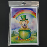 Labrador Retriever St Patrick's Day Greeting Cards Pack of 8