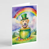 Labrador Retriever St Patrick's Day Greeting Cards Pack of 8