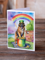 Leonberger St Patrick's Day Greeting Cards Pack of 8