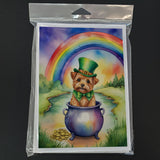 Norfolk Terrier St Patrick's Day Greeting Cards Pack of 8