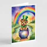 Norfolk Terrier St Patrick's Day Greeting Cards Pack of 8