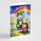 Old English Sheepdog St Patrick's Day Greeting Cards Pack of 8