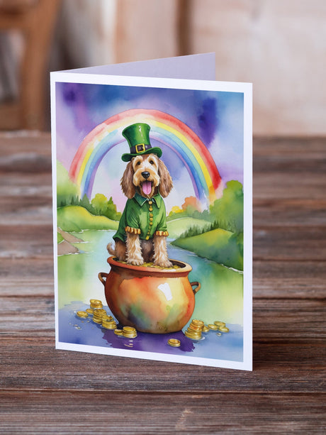 Otterhound St Patrick's Day Greeting Cards Pack of 8