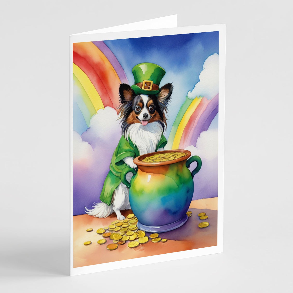 Papillon St Patrick's Day Greeting Cards Pack of 8