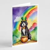 Portuguese Water Dog St Patrick's Day Greeting Cards Pack of 8