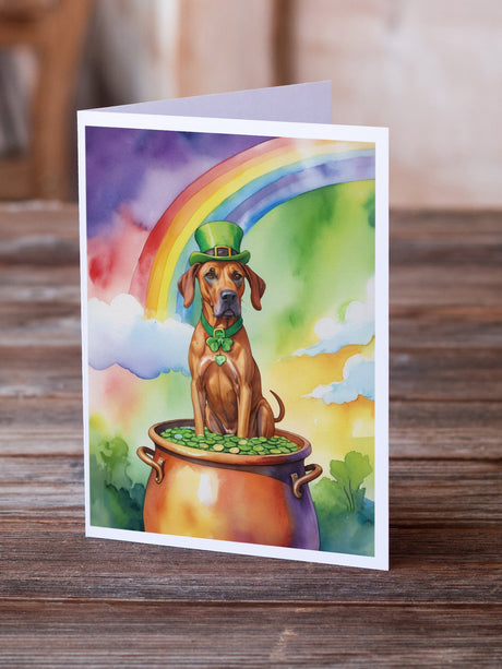 Rhodesian Ridgeback St Patrick's Day Greeting Cards Pack of 8