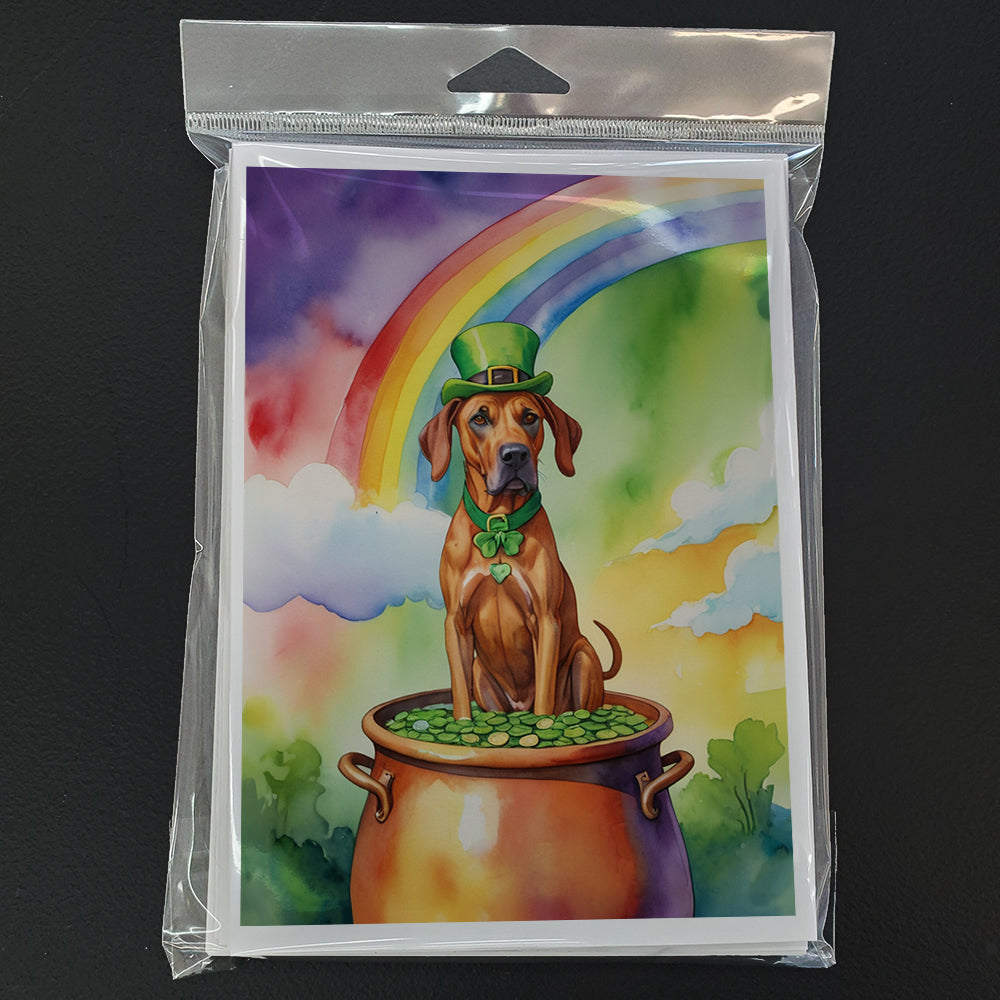 Rhodesian Ridgeback St Patrick's Day Greeting Cards Pack of 8