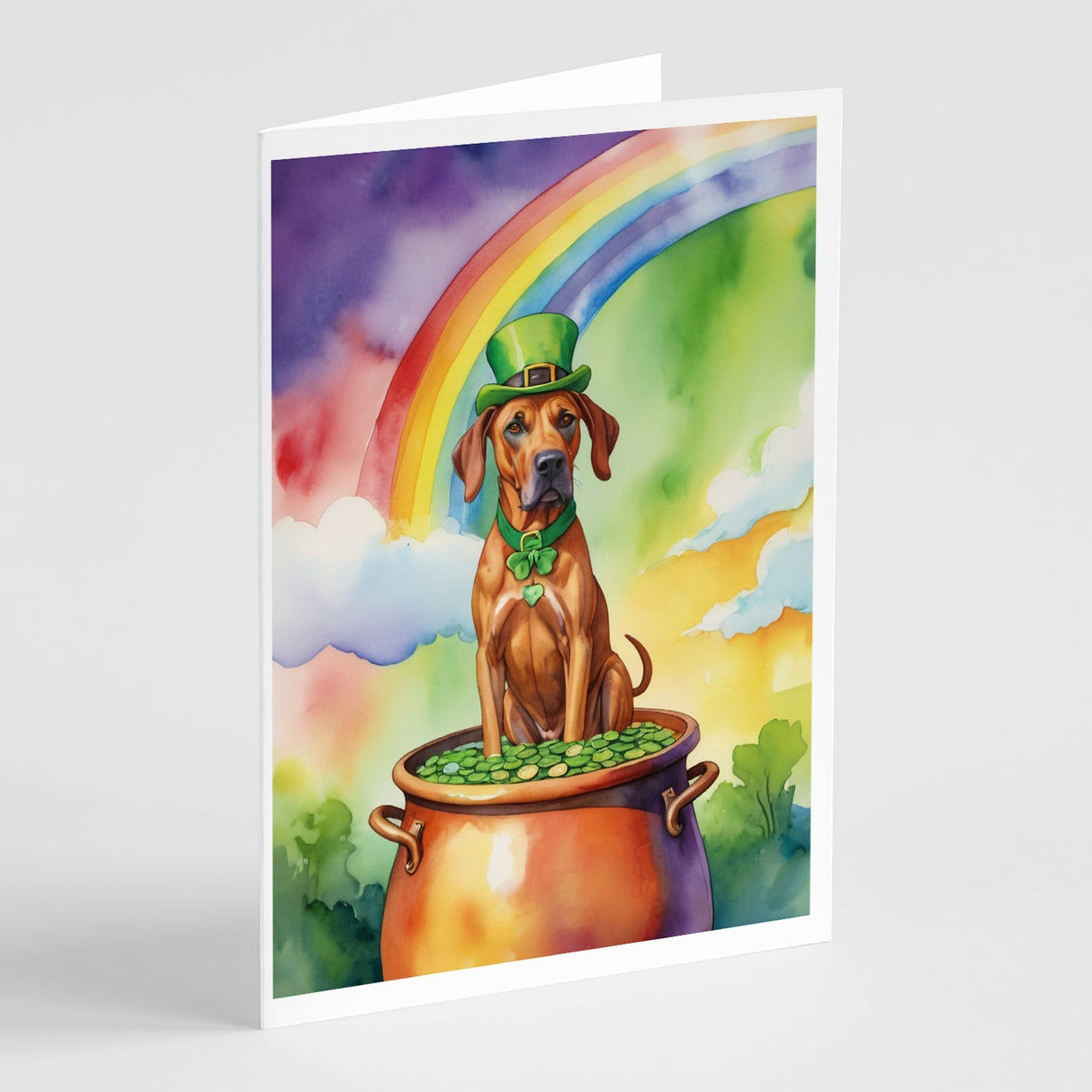 Rhodesian Ridgeback St Patrick's Day Greeting Cards Pack of 8