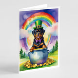 Rottweiler St Patrick's Day Greeting Cards Pack of 8