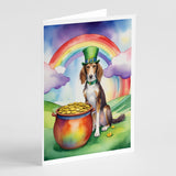 Saluki St Patrick's Day Greeting Cards Pack of 8