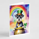 Schnauzer St Patrick's Day Greeting Cards Pack of 8