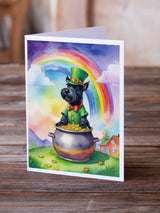 Scottish Terrier St Patrick's Day Greeting Cards Pack of 8