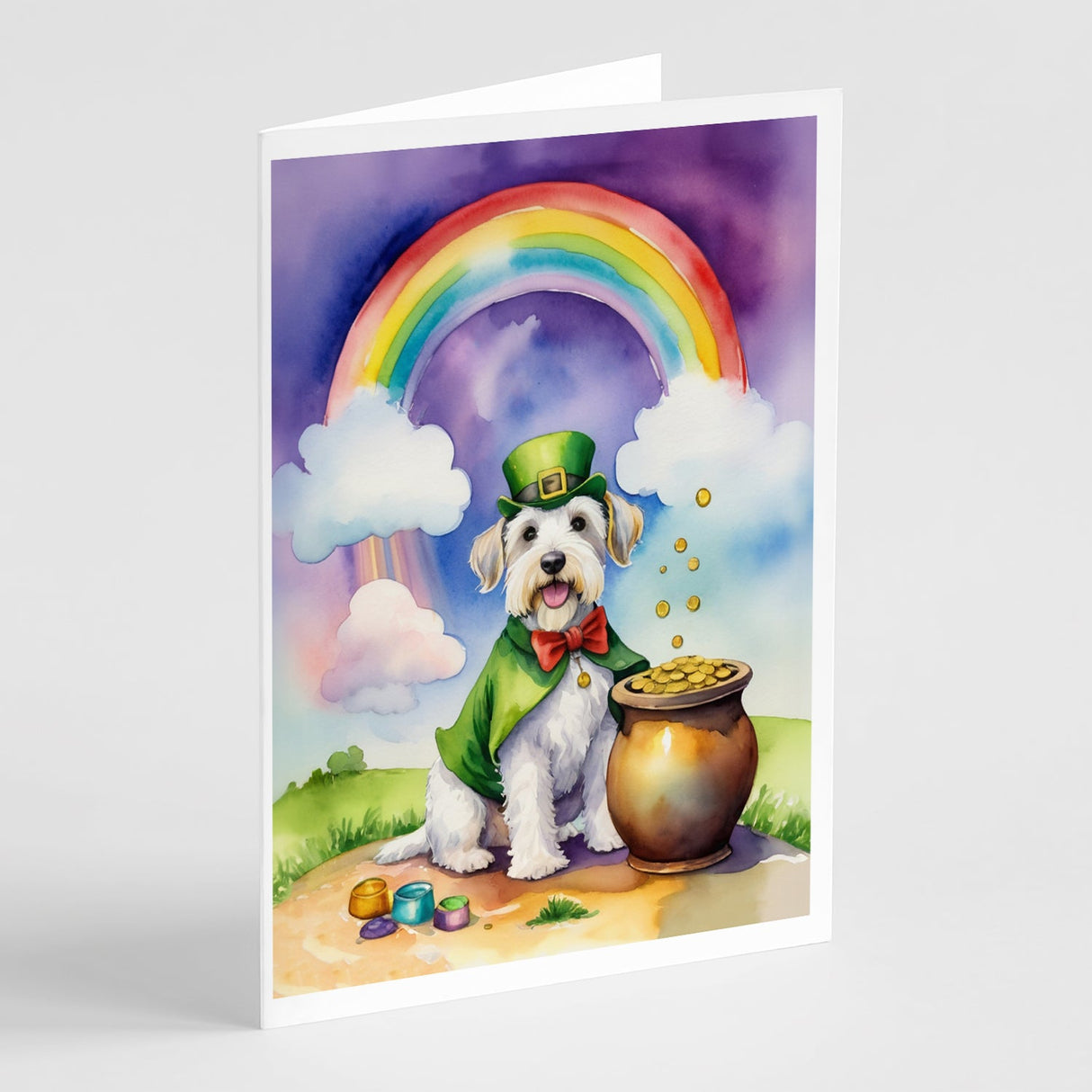 Sealyham Terrier St Patrick's Day Greeting Cards Pack of 8