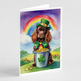 Sussex Spaniel St Patrick's Day Greeting Cards Pack of 8