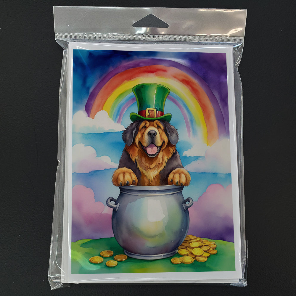 Tibetan Mastiff St Patrick's Day Greeting Cards Pack of 8