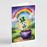 Westie St Patrick's Day Greeting Cards Pack of 8