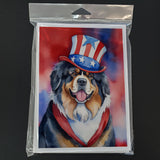 Tibetan Mastiff Patriotic American Greeting Cards Pack of 8