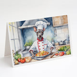 American Hairless Terrier The Chef Greeting Cards Pack of 8