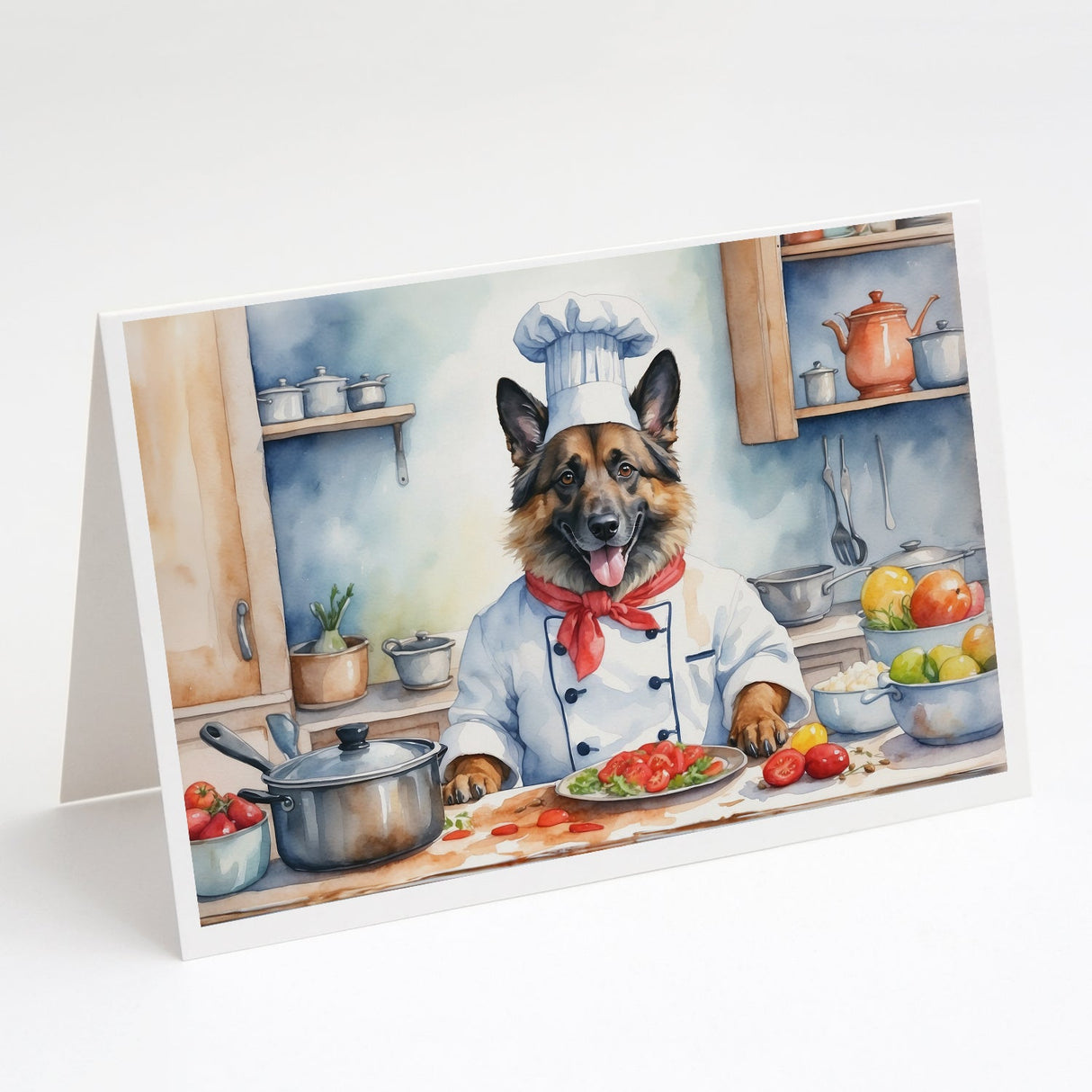 Belgian Tervuren The Chef Greeting Cards Pack of 8