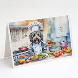 Bergamasco Sheepdog The Chef Greeting Cards Pack of 8