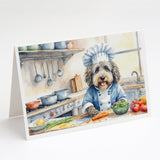 Bergamasco Sheepdog The Chef Greeting Cards Pack of 8