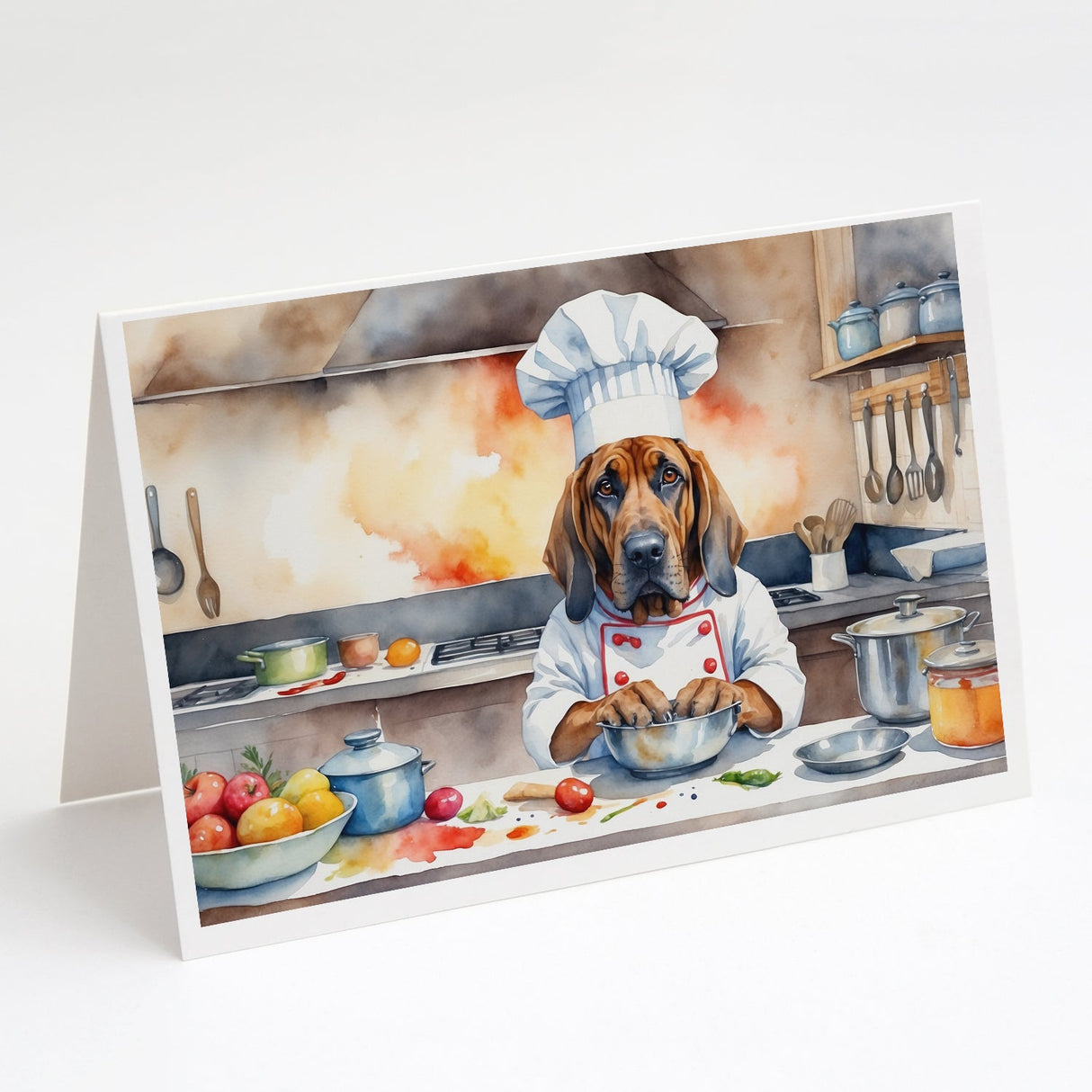 Bloodhound The Chef Greeting Cards Pack of 8