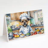 Border Terrier The Chef Greeting Cards Pack of 8