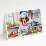 Brittany Spaniel The Chef Greeting Cards Pack of 8