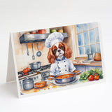 Cavalier Spaniel The Chef Greeting Cards Pack of 8