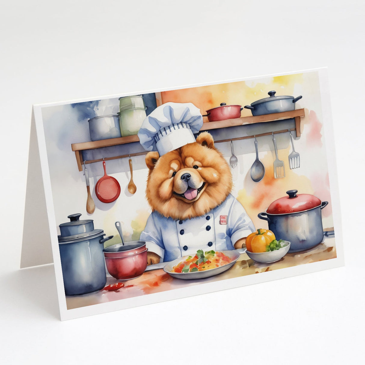 Chow Chow The Chef Greeting Cards Pack of 8