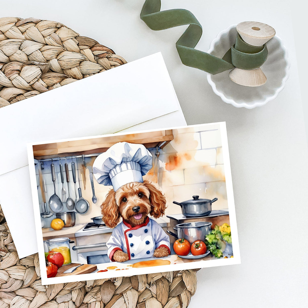 Cockapoo The Chef Greeting Cards Pack of 8