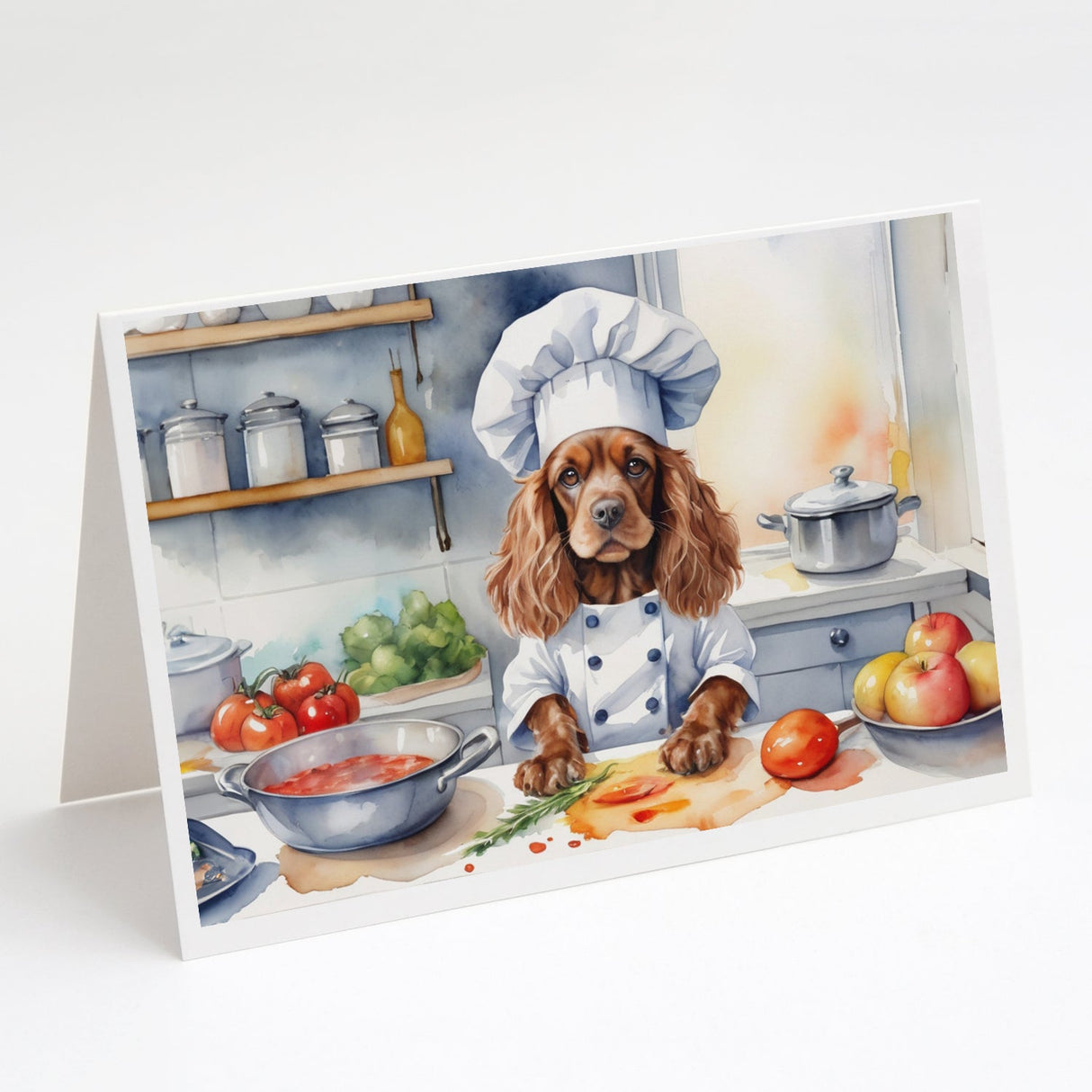 Cocker Spaniel The Chef Greeting Cards Pack of 8