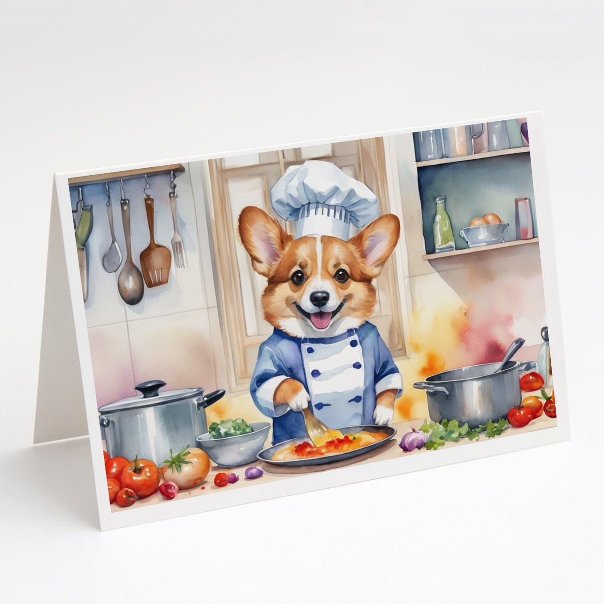 Corgi The Chef Greeting Cards Pack of 8