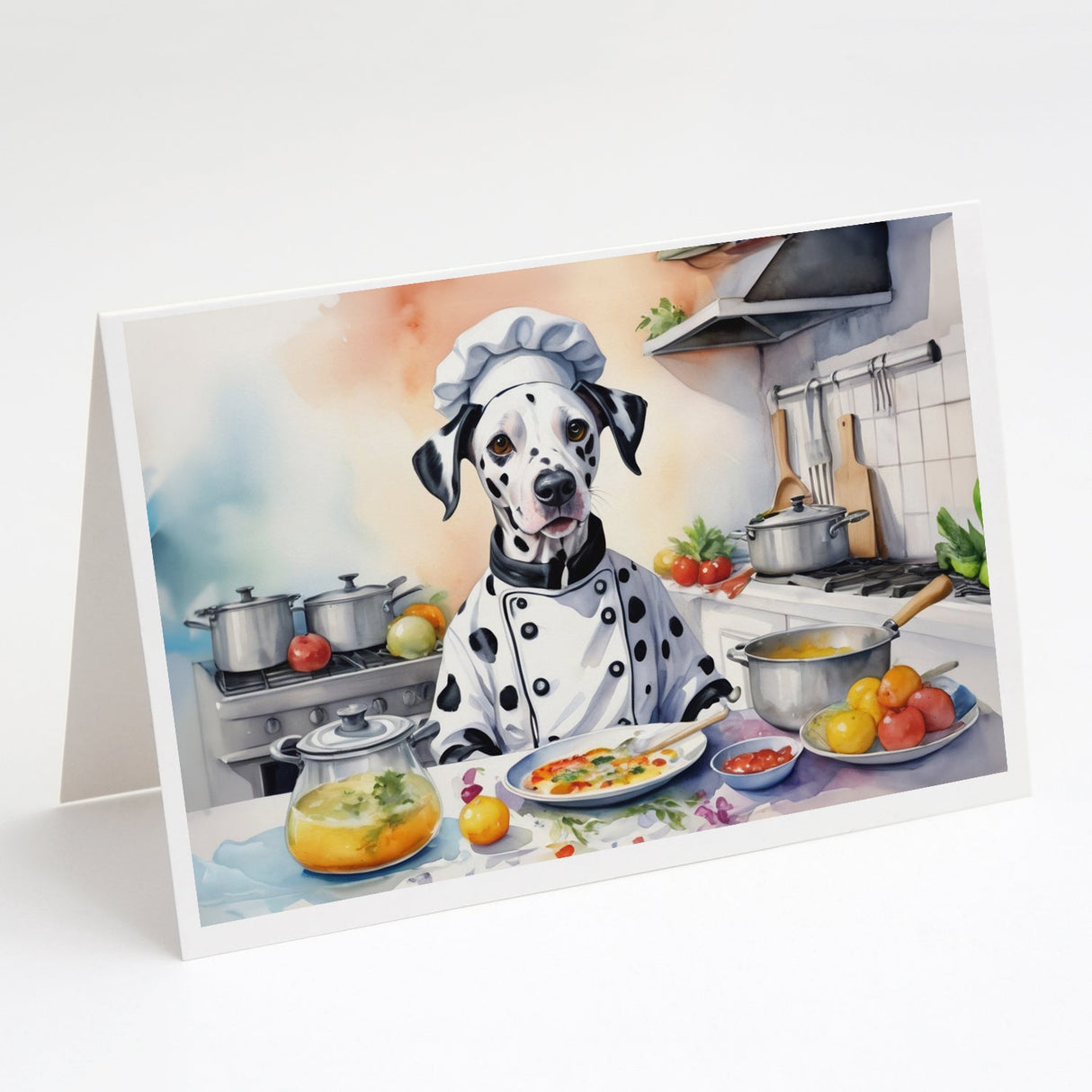 Dalmatian The Chef Greeting Cards Pack of 8