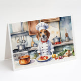 English Foxhound The Chef Greeting Cards Pack of 8