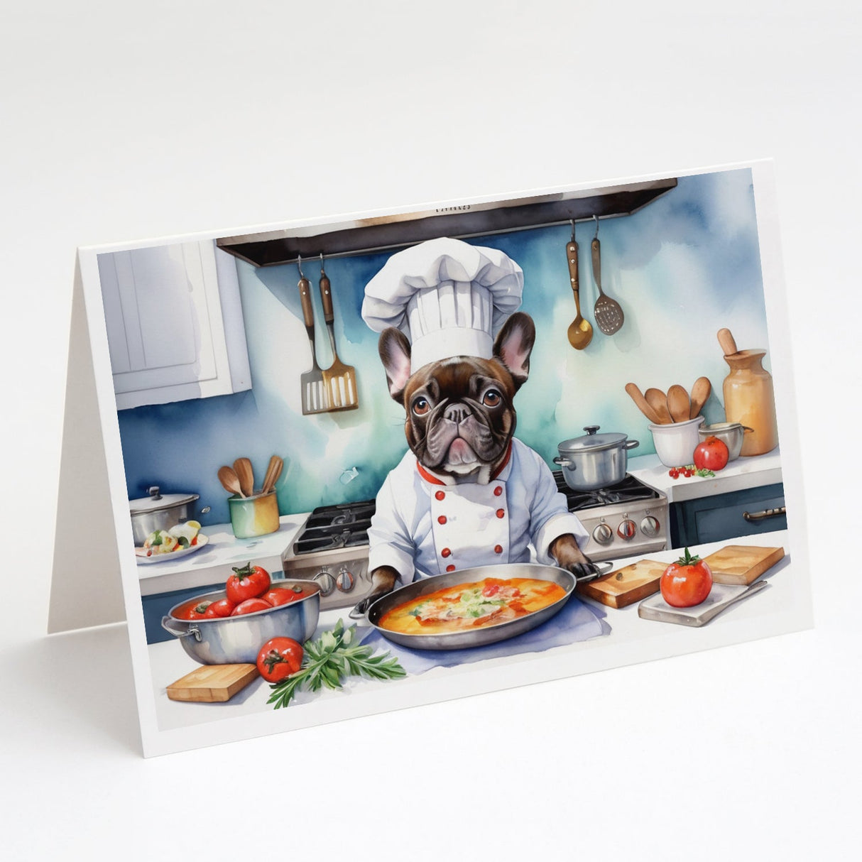 French Bulldog The Chef Greeting Cards Pack of 8