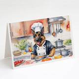 German Shepherd The Chef Greeting Cards Pack of 8