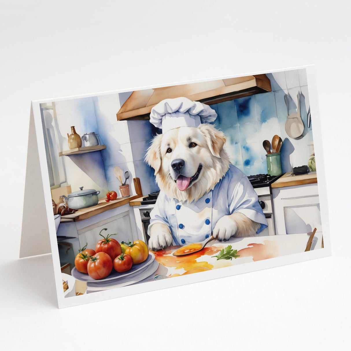 Great Pyrenees The Chef Greeting Cards Pack of 8