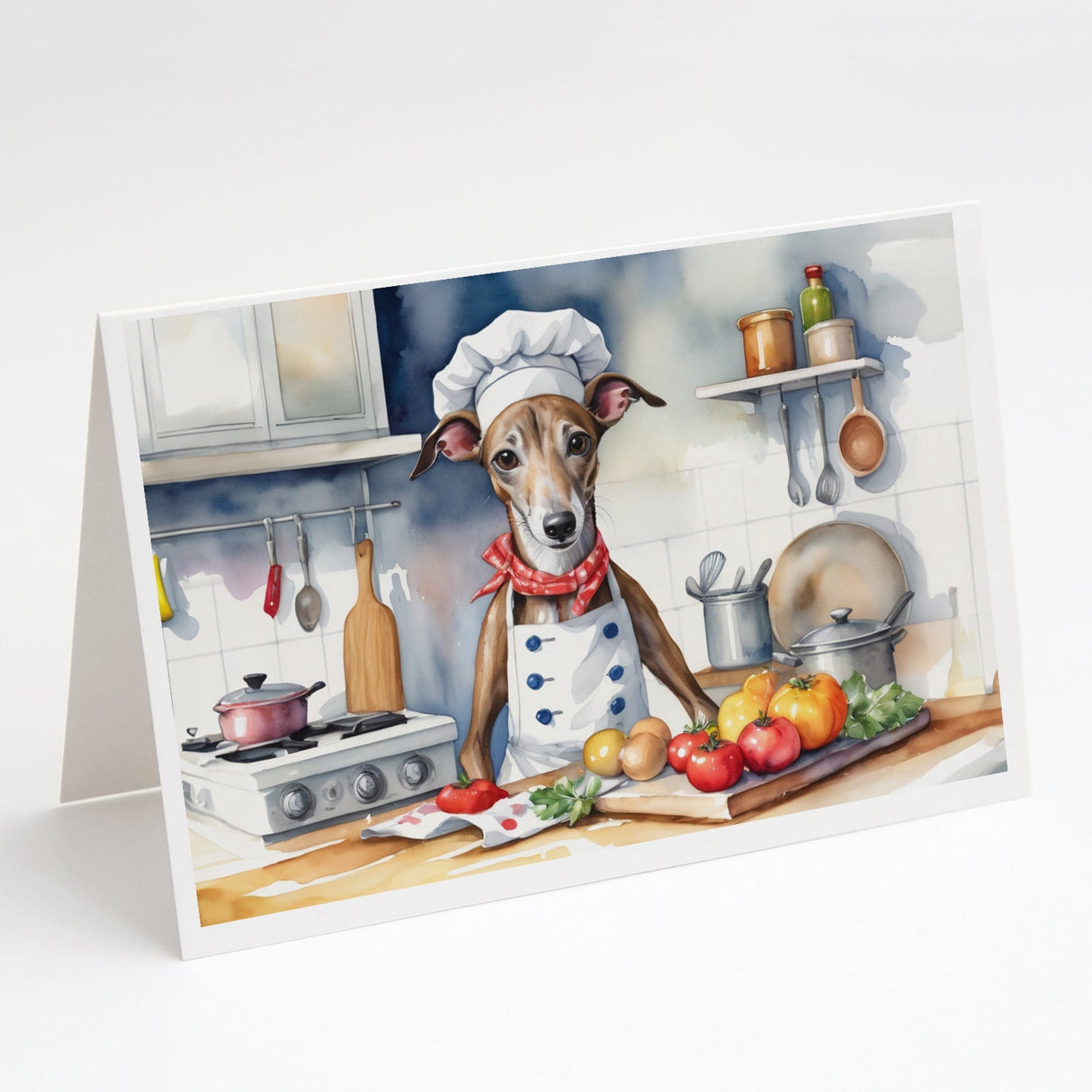 Greyhound The Chef Greeting Cards Pack of 8