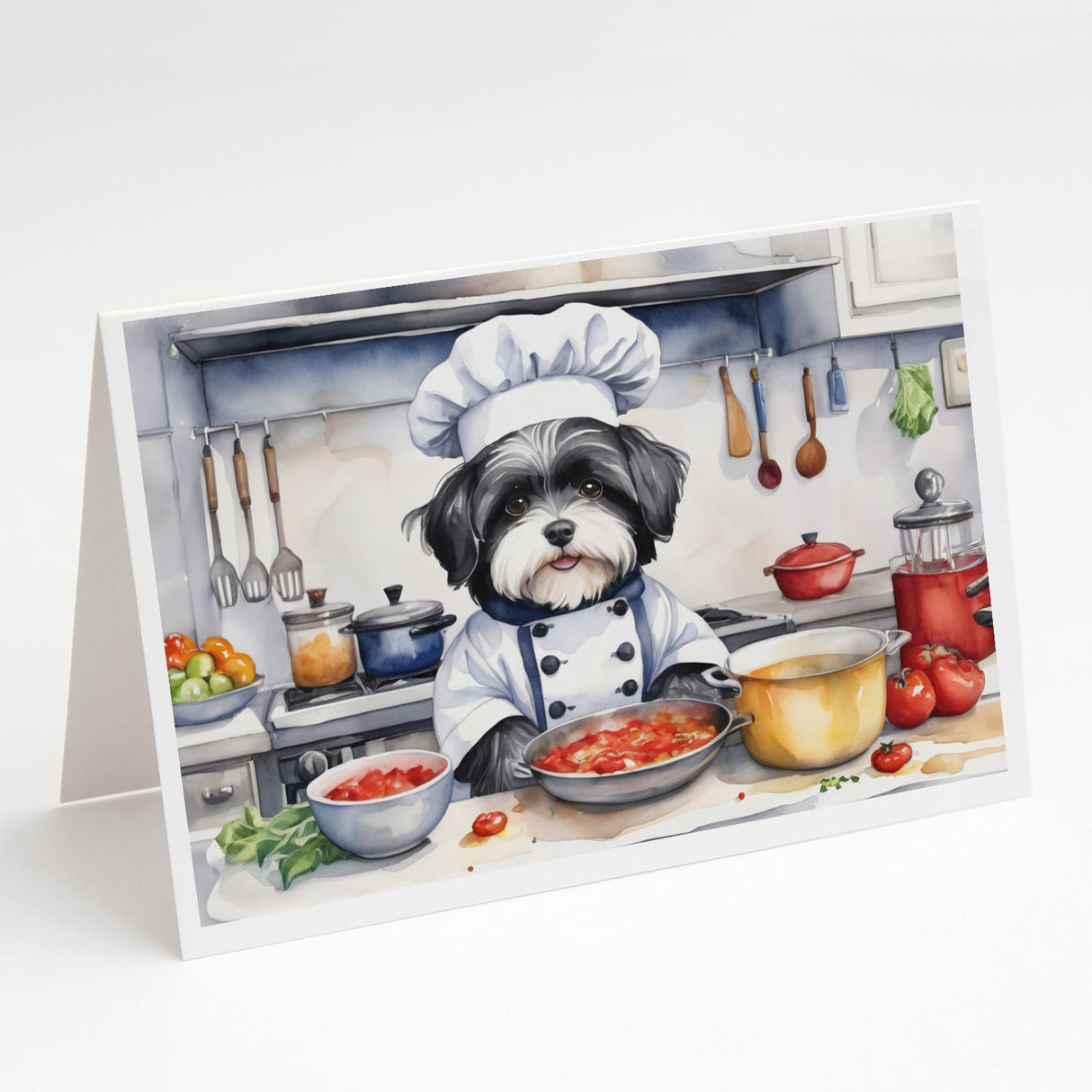 Havanese The Chef Greeting Cards Pack of 8