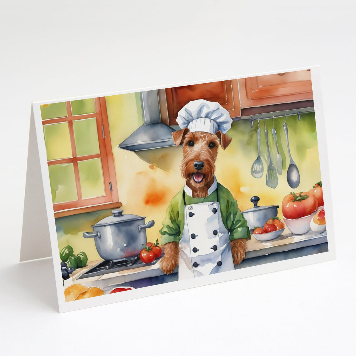 Irish Terrier The Chef Greeting Cards Pack of 8