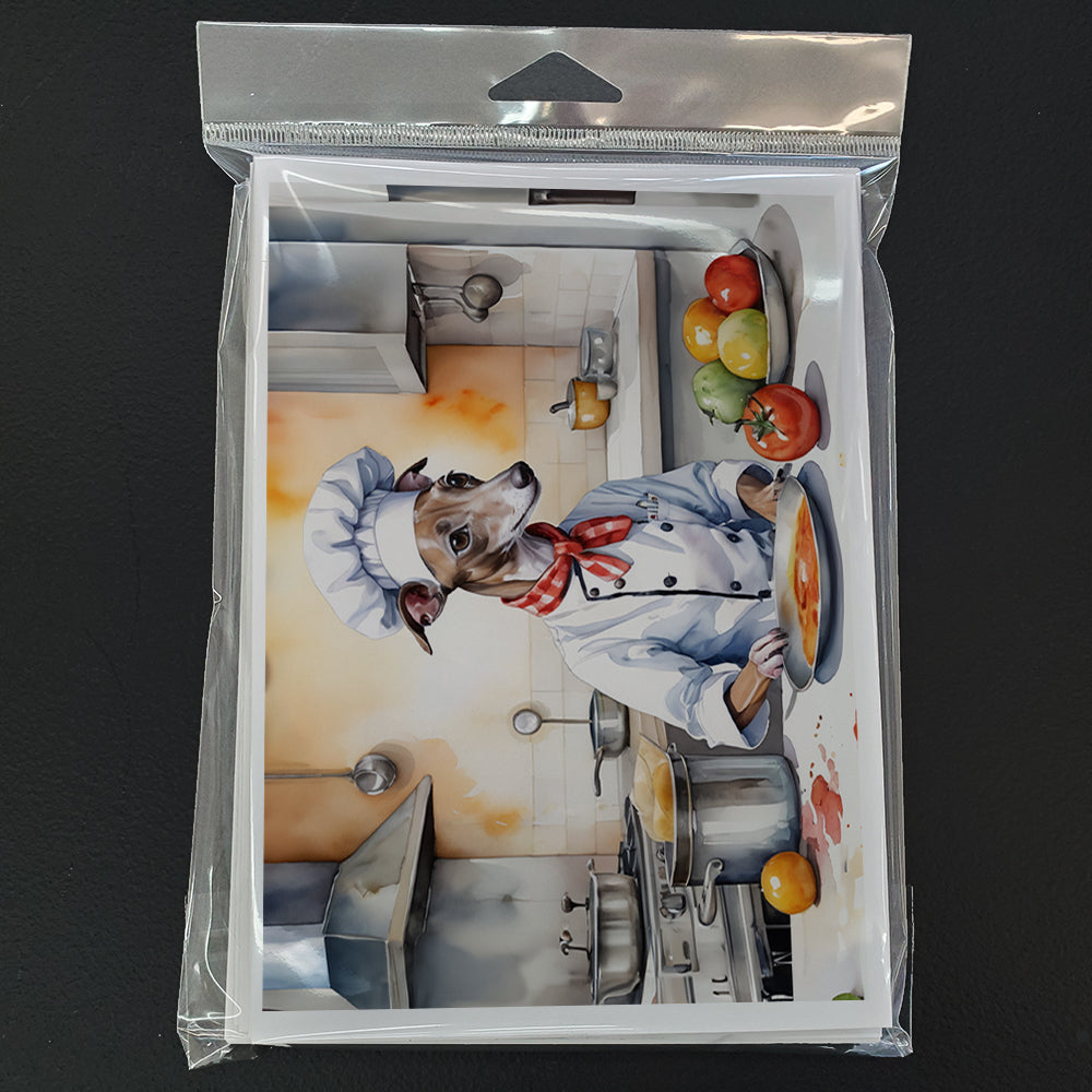 Italian Greyhound The Chef Greeting Cards Pack of 8