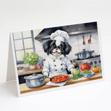 Japanese Chin The Chef Greeting Cards Pack of 8