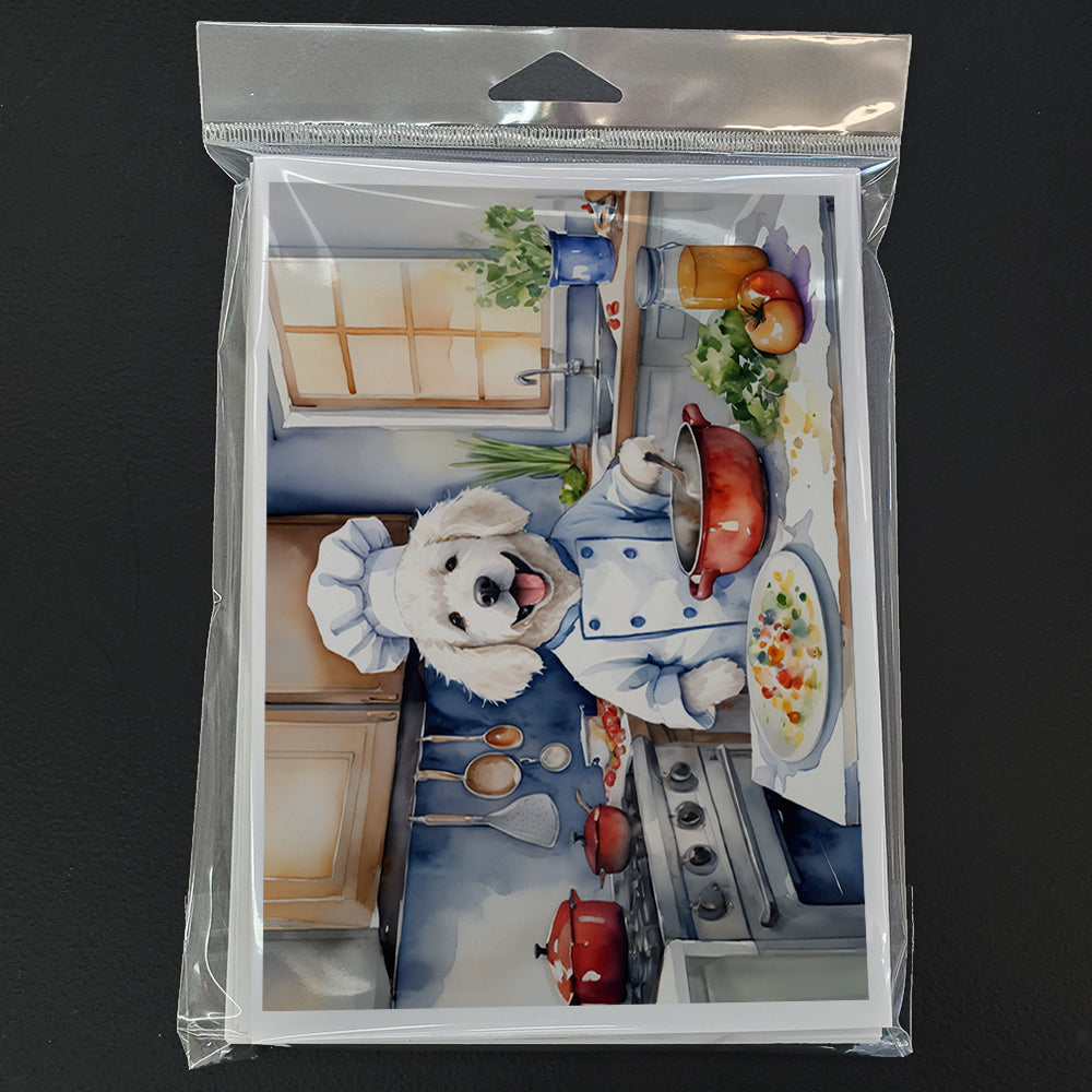 Kuvasz The Chef Greeting Cards Pack of 8