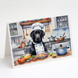 Black Labrador Retriever The Chef Greeting Cards Pack of 8