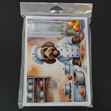 Labradoodle The Chef Greeting Cards Pack of 8