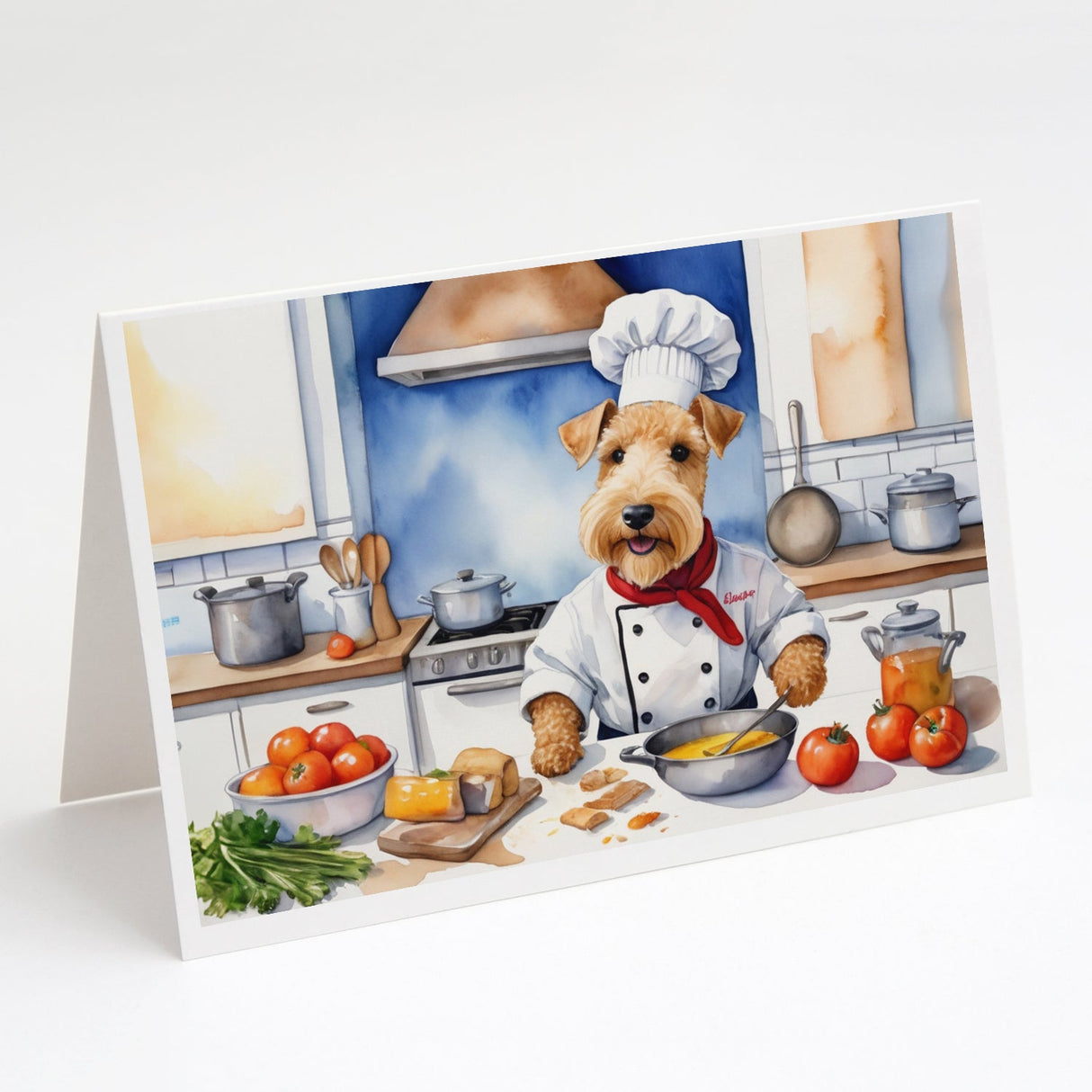 Lakeland Terrier The Chef Greeting Cards Pack of 8