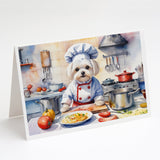 Maltese The Chef Greeting Cards Pack of 8