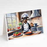 Manchester Terrier The Chef Greeting Cards Pack of 8