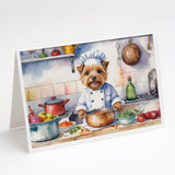 Norfolk Terrier The Chef Greeting Cards Pack of 8